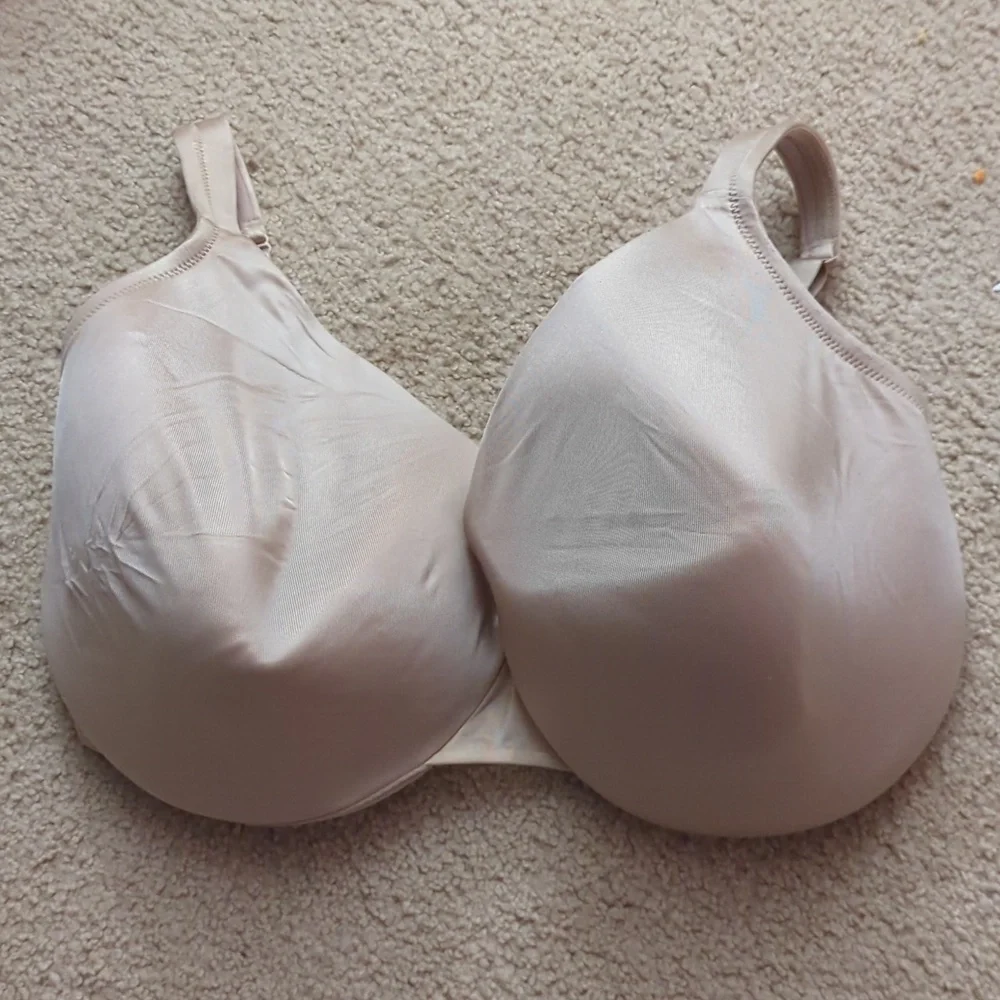 Cacique Beige Lightly Lined Full Coverage Adjustable Bra Size 38 I